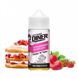 Halo, Late night diner, eliquid, ejuice, e-liquide, vape, vaping, ecig, strawberry, fraise, cake, gâteau, shortcake, shortbread,