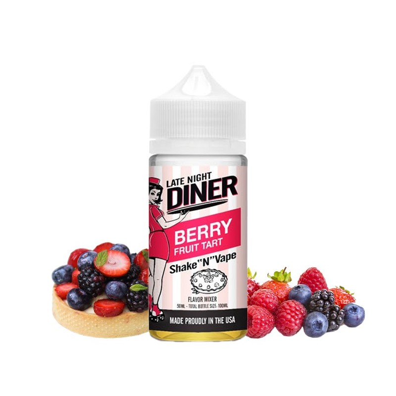 Halo, Late night diner, eliquid, ejuice, e-liquide, vape, vaping, ecig, berry, baies, fruit, tart, tarte