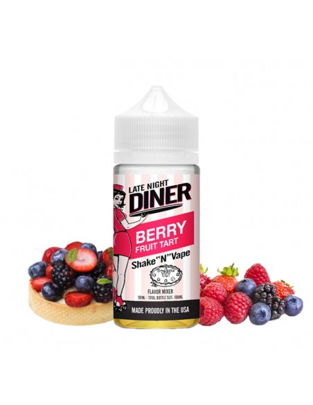 Halo, Late night diner, eliquid, ejuice, e-liquide, vape, vaping, ecig, berry, baies, fruit, tart, tarte