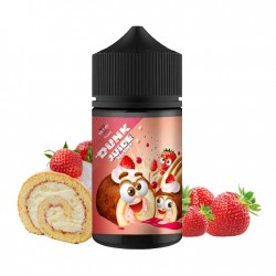 Dunk Juice Factory, 50ml, liquids, ejuice, vape, vaper, biscuit, fraise, strawberry, cake, Swiss roll