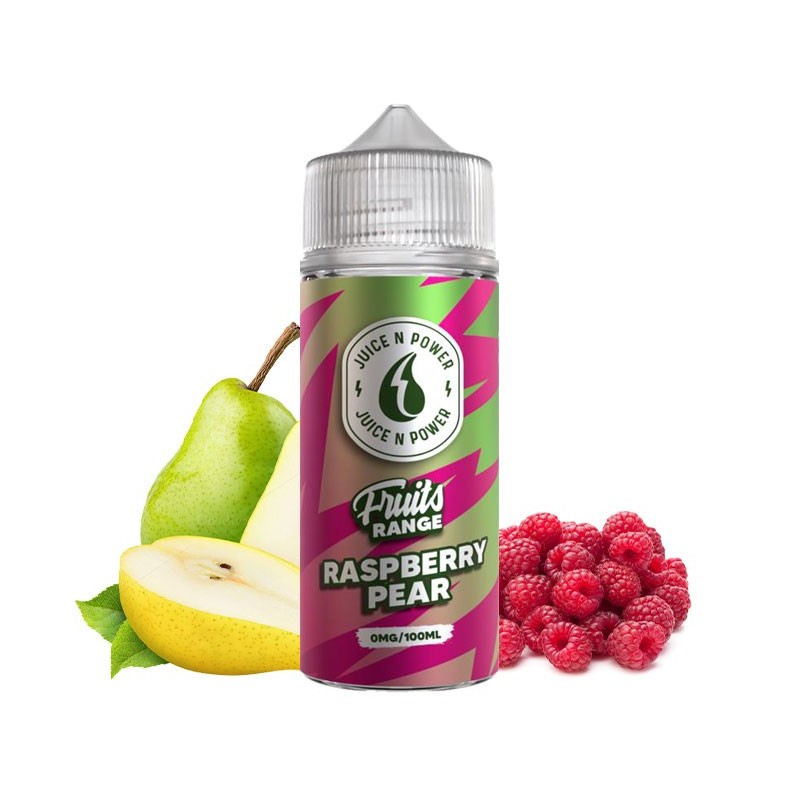 Juice Power Fruits Range eliquid ejuice e-liquide UK Angleterre vape vaping vaper raspberry pear poire framboise