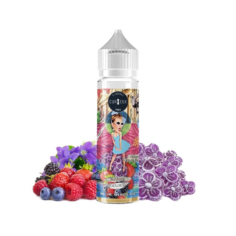 Curieux Nothing Toulouse Hexagone 50ml eliquid ejuice vape vaper vapoter violette candy red fruits