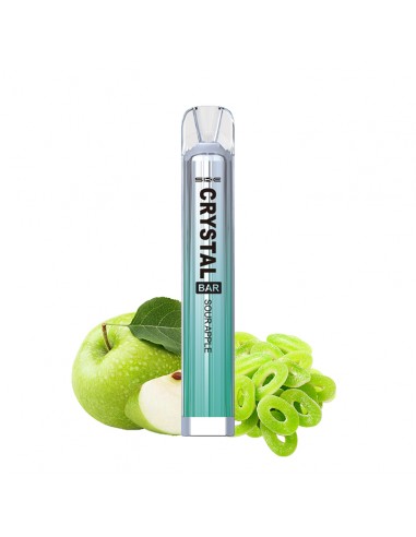 Evapify, Crystal, Pods, Puff, Vape, Ecig, E-cigarette, Vaping, Disposable, Bar, Sour, Apple, Pomme, Bonbon, acidulé, tangy