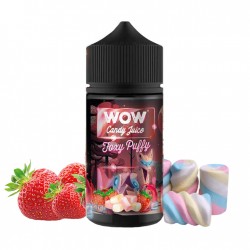 Made in vape, Wow Candy Juice, eliquid, ejuice, e-liquide, vape, vaping, e-cig, français, foxy puffy, strawberry, marshmallow