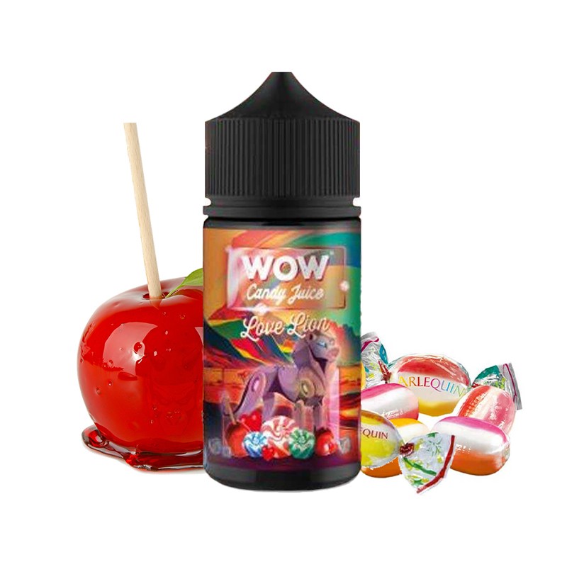 Made in vape, Wow Candy Juice, eliquid, ejuice, e-liquide, vape, vaping, e-cig, français, apple, pomme, amour, bonbons