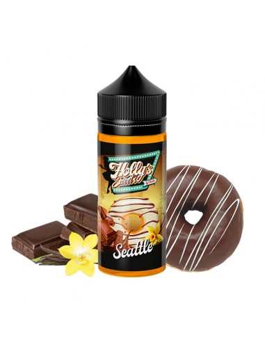 Holly's Sweet, Knoks, eliquid, ejuice, vape, vaper, vaping, 50ml, gourmand, sweet, Seattle, chocolate, vanilla, donut
