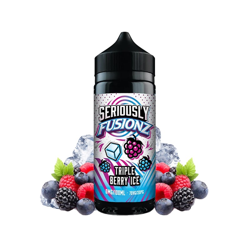 Doozy, Seriously, Fusionz, 100ml, eliquid, ejuice, vape, vaper, quit smoking, Ice, berries, blueberry, raspberry, blackberry