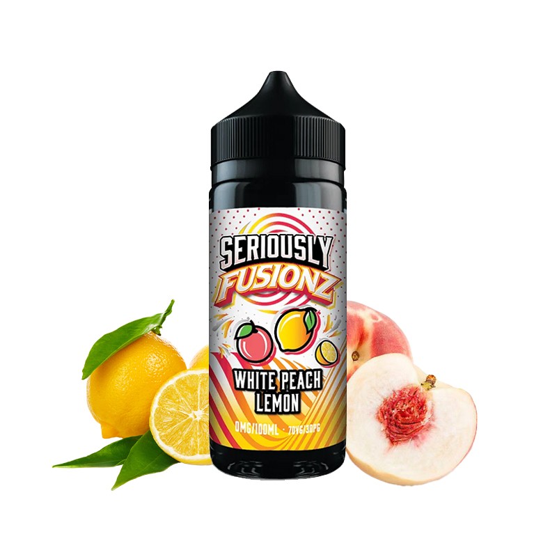 Doozy, Seriously, Fusionz, 100ml, eliquid, ejuice, vape, vaper, quit smoking, peach, pêche, lemon, citron