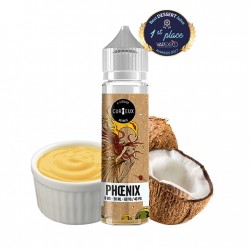 Juice de Novembre, Curieux, Phoenix 50ml, custard, noix coco, dessert, vapexpo, e-liquide, e-juice, vape, vaper