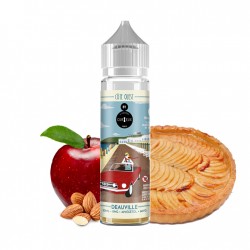 Curieux, Côte Ouest, 50ml, e-liquide, e-juice, vape, vaper, France, gourmand, Deauville, tarte, pomme, amande