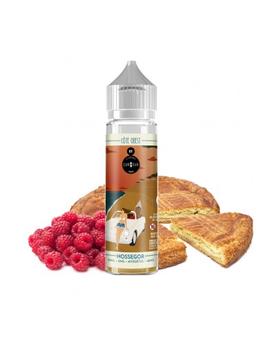 Curieux, Côte Ouest, 50ml, e-liquide, e-juice, vape, vaper, France, gourmand, Hossegor, gâteau, basque, framboises