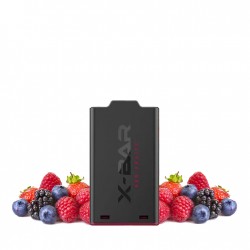 X-Bar, X-Shisha, chicha, vape, vaper, e-liquide, e-juice, pod, cartouche, red fruit, rouge, fraise, mûre, myrtille