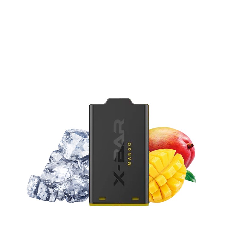 X-Bar, X-Shisha, chicha, vape, vaper, e-liquide, e-juice, pod, cartouche, mango, mangue, ice, frais