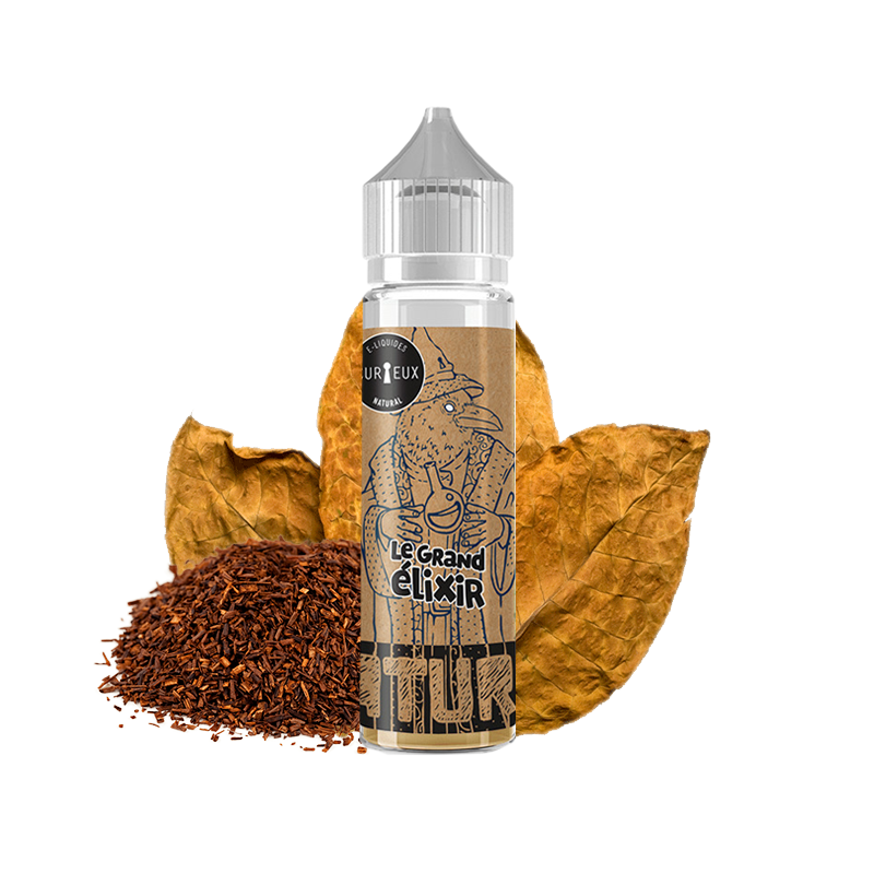 Curieux, e-liquide, e-juice, France, vape, vaper, ecig, cigarette électronique, Edition Natural, 50ml, tabac, Grand Elixir