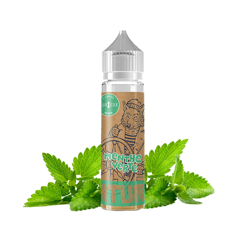 Curieux, e-liquide, e-juice, France, vape, vaper, ecig, cigarette électronique, Edition Natural, 50ml, menthe, verte