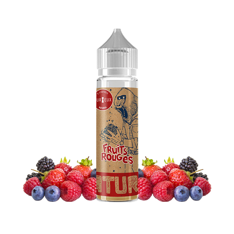 Curieux, e-liquide, e-juice, France, vape, vaper, ecig, cigarette électronique, Edition Natural, 50ml, fruits rouges