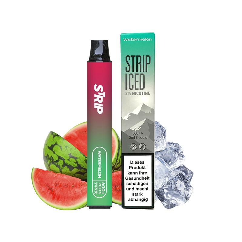 Evapify Strip Iced Puff Vape Vaping Vaper E-liquid E-juice Nicotine Watermelon Pastèque