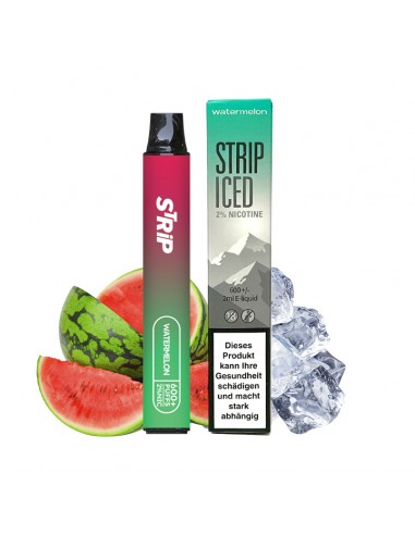 Evapify Strip Iced Puff Vape Vaping Vaper E-liquid E-juice Nicotine Watermelon Pastèque