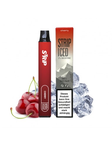 Evapify Strip Iced Puff Vape Vaping Vaper E-liquid E-juice Nicotine Cherry Cerise