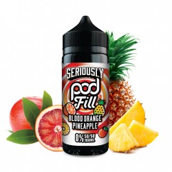 Doozy Vape, Seriously, Pod Fill, e-liquide, ejuice, 100ml, Blood Orange, Pineapple