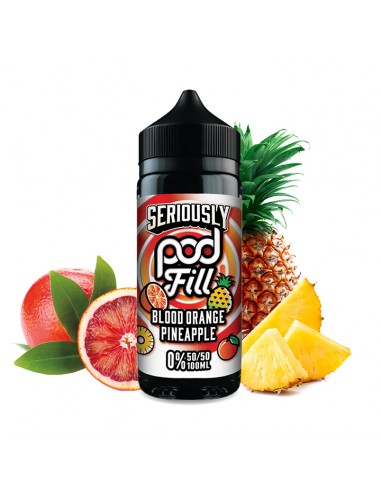 Doozy Vape, Seriously, Pod Fill, e-liquide, ejuice, 100ml, Blood Orange, Pineapple