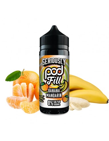 Doozy Vape, Seriously, Pod Fill, e-liquide, ejuice, 100ml, Banana, Mandarin