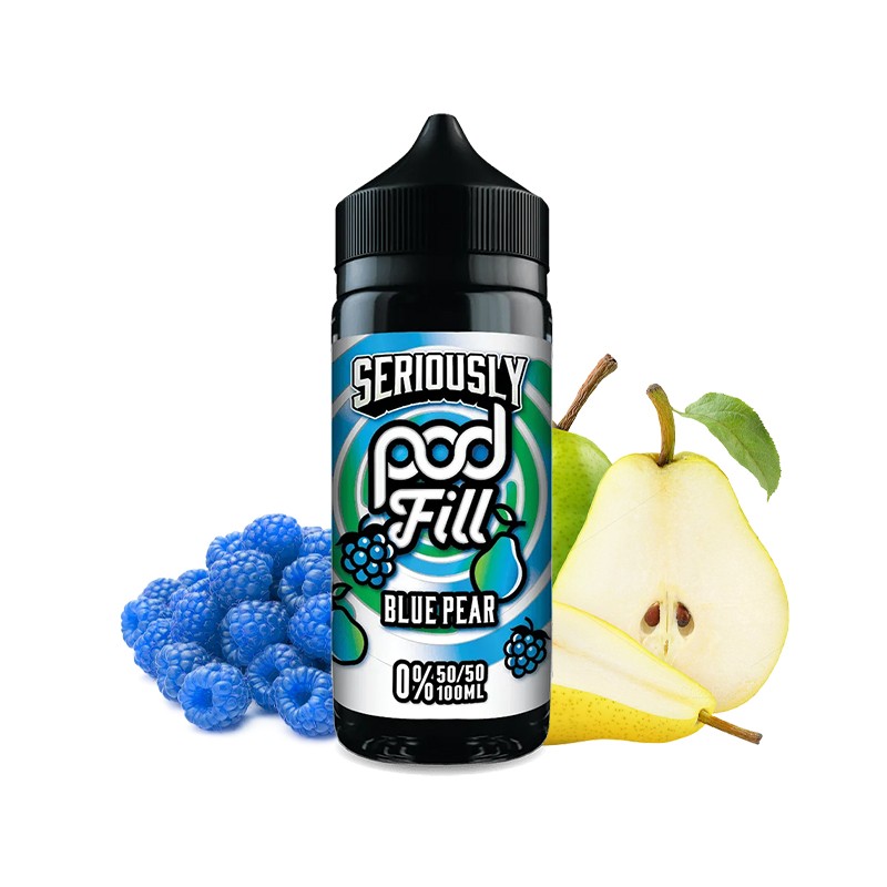 Doozy Vape, Seriously, Pod Fill, e-liquide, ejuice, 100ml, Blue, Pear, Raspberry