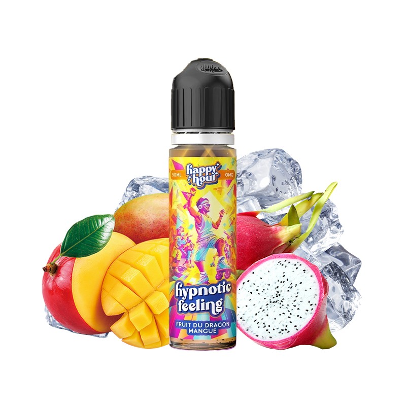 Happy Hour, 50ml, France, e-liquide, e-juice, vape, e-cig, vapoter, fruit dragon, mangue, Hypnotic Feeling