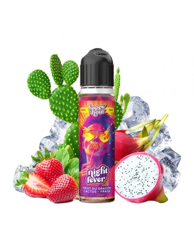 Happy Hour, 50ml, France, e-liquide, e-juice, vape, e-cig, vapoter, fraises, fruit dragon, cactus, Night Fever