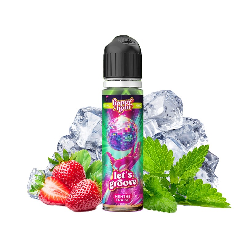 Happy Hour, 50ml, France, e-liquide, e-juice, vape, e-cig, vapoter, fraises, menthe, Let's Groove