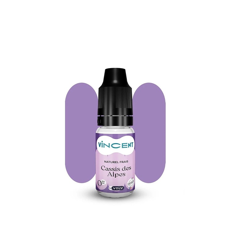 VDLV, 10ml, nicotine, e-liquide, France, Cassis, Frais, Cassis des Alpes