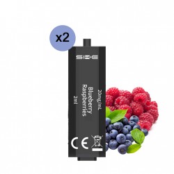 Crystal, Evapify, Puff, Cartouches, Pod, E-cig, Blueberry, raspberry, framboises, myrtilles