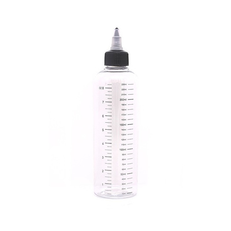 Bouteille, graduée, 230ml, e-liquide, e-juice, DIY, booster, nicotine, sel, vape, vaper