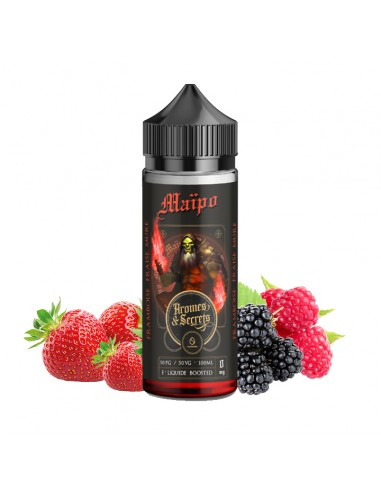 Arômes et Secrets, Savourea, e-liquide, ejuice, vape, vapoter, fruité, 100ml, Maïpo, fraise, framboise, mûre