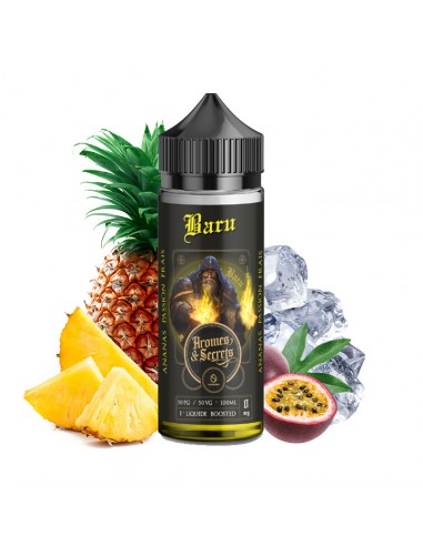 Arômes et Secrets, Savourea, e-liquide, ejuice, vape, vapoter, fruité, 100ml, Baru, ananas, frais, passion