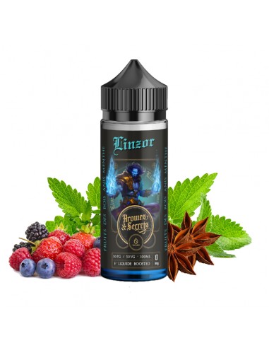 Arômes et Secrets, Savourea, e-liquide, ejuice, vape, vapoter, fruité, 100ml, Linzor, fruits rouge, menthe, anis