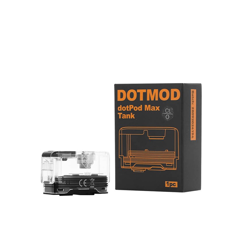 Dotmod, DotPod, Max Tank, x2, cartouche, résistance, vape, vaper, 5ml, e-cig, e-cigarette, empty