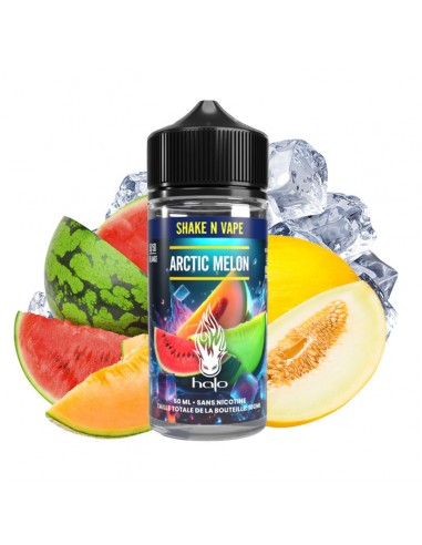 Halo, e-liquide, france, usa, vape, ejuice, nicotine, 50ml, frais, glacé,  artic, melon, pastèque, cantaloupe