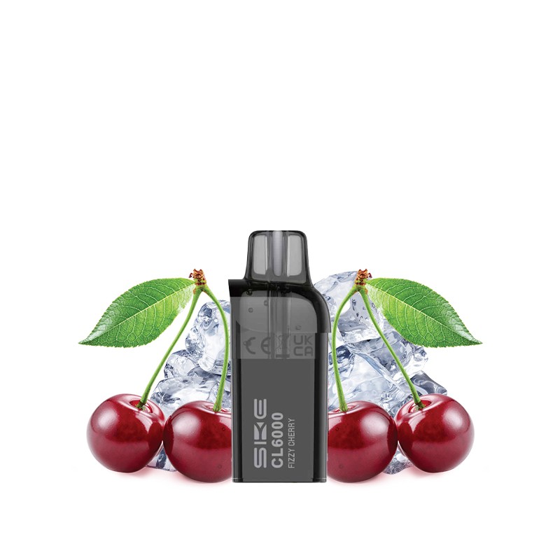 Crystal, Evapify, Kit, CL6000, vape, ecig, puff, nicotine, rechargeable, suisse, cartouches, fizzy cherry Crystal, Evapify, Kit, CL6000, vape, ecig, puff, nicotine, rechargeable, suisse, cartouches, fizzy cherry