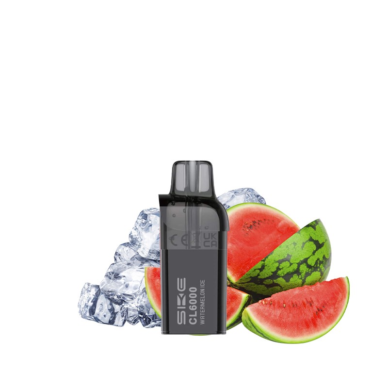 Crystal, Evapify, Kit, CL6000, vape, ecig, puff, nicotine, rechargeable, suisse, cartouches, watermelon ice