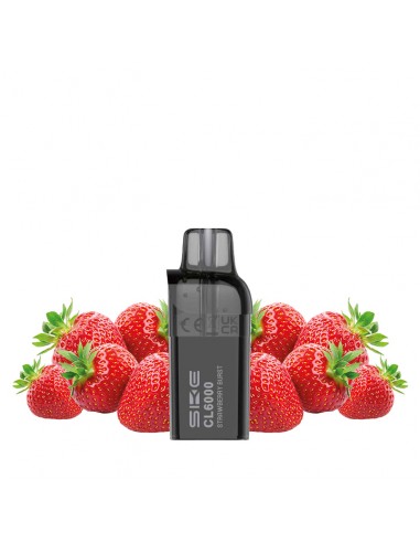 Crystal, Evapify, Kit, CL6000, vape, ecig, puff, nicotine, rechargeable, suisse, cartouche, strawberry, burst