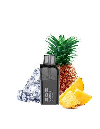 Crystal, Evapify, Kit, CL6000, vape, ecig, puff, nicotine, rechargeable, suisse, cartouche, sour, pineapple