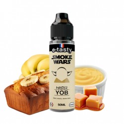 Smoke War, 50ml, e-liquide, e.tasty, vape, nicotine, gourmand, caramel, banane, crème, vanille, caramel, Master Yob