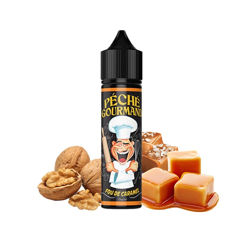 O'Jlab, Péché Gourmand, 50ml, dessert, gourmand, e-liquide, e-juice, vape, ecig, vapoteur, noix, Fou de Caramel