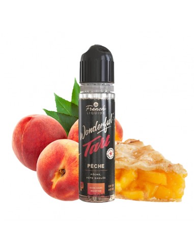 Le French Liquide, Wonderful Tart, 50ml, e-liquide, Tarte, Gâteau, Gourmand, Dessert, Vape, Nicotine, Pêche
