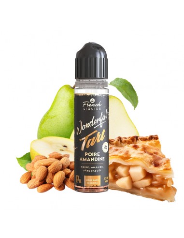 Le French Liquide, Wonderful Tart, 50ml, e-liquide, Tarte, Gâteau, Gourmand, Dessert, Vape, Nicotine, Poire, amande