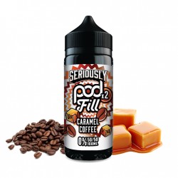 Seriously Pod Fill, Caramel, Coffee, 100ml, e-liquide, vape, nicotine, Doozy, gourmand
