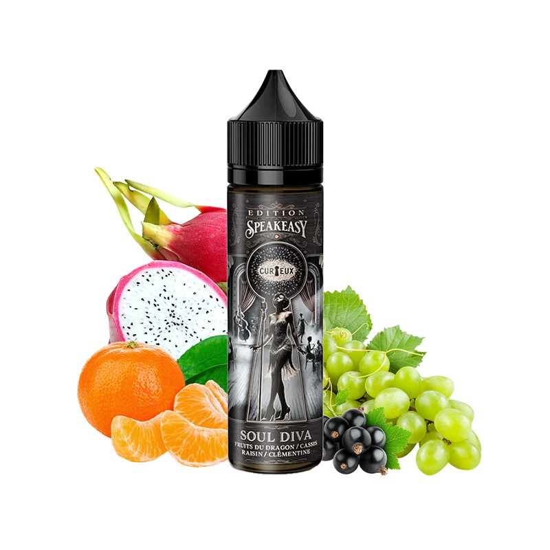Curieux, Speakeasy, 50ml, e-liquide, vape, e-cigarette, made in France, vapoter, fruité, Soul Diva