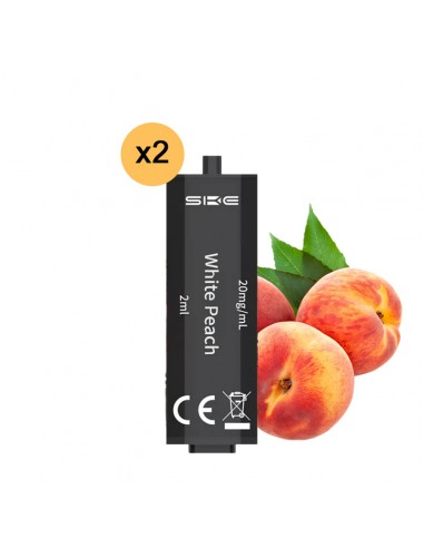 Crystal 4in1/2in1 - Cartouches White Peach x2