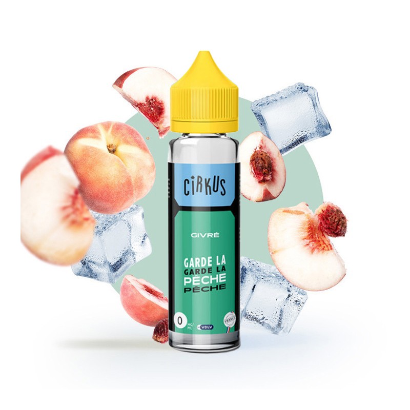 VDLV, V'ICE, Cirkus, Garde la pêche, e-liquide, vape, 50ml VDLV, V'ICE, Cirkus, Garde la pêche, e-liquide, vape, 50ml